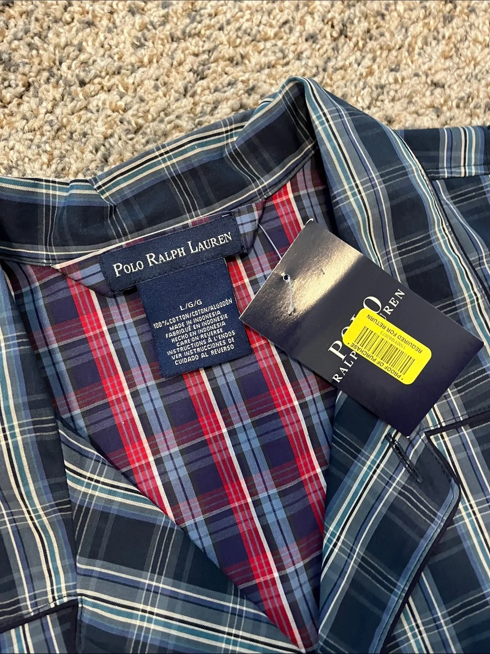 Polo Ralph Lauren men’s pajamas set large NWT